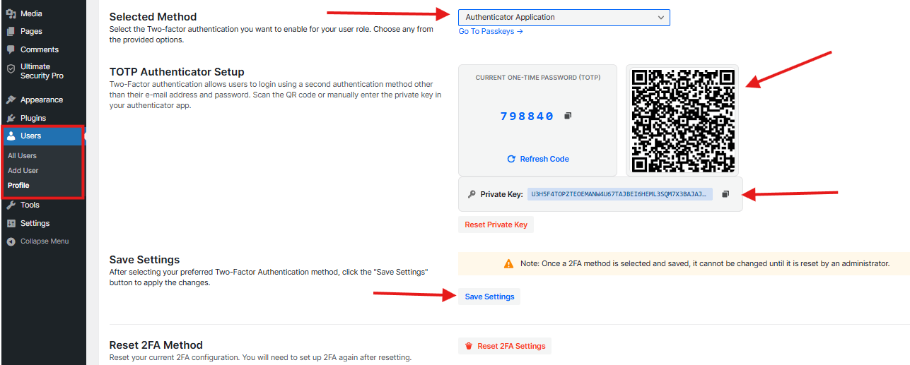 2fa configuration 2fa configuration
