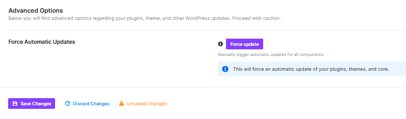 ultimate security advance option