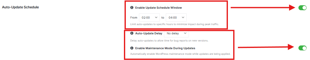 auto update schedual