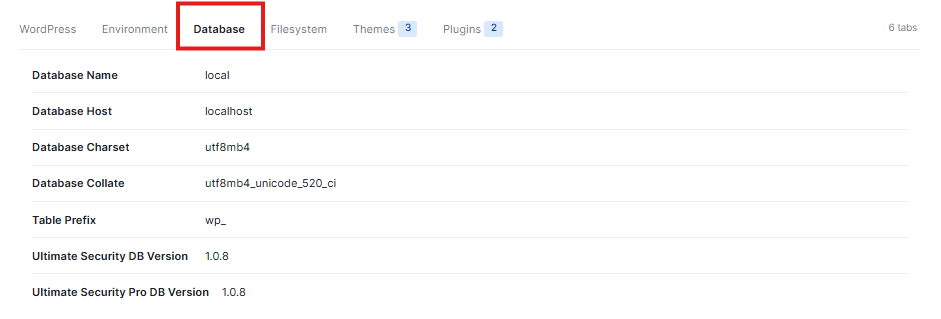 ultimate security database