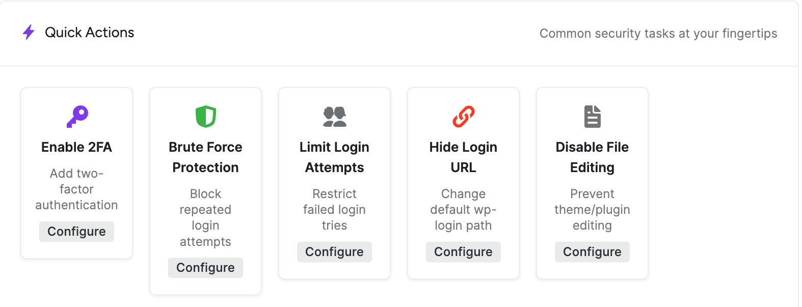 main dashbaord quick action main dashbaord quick action