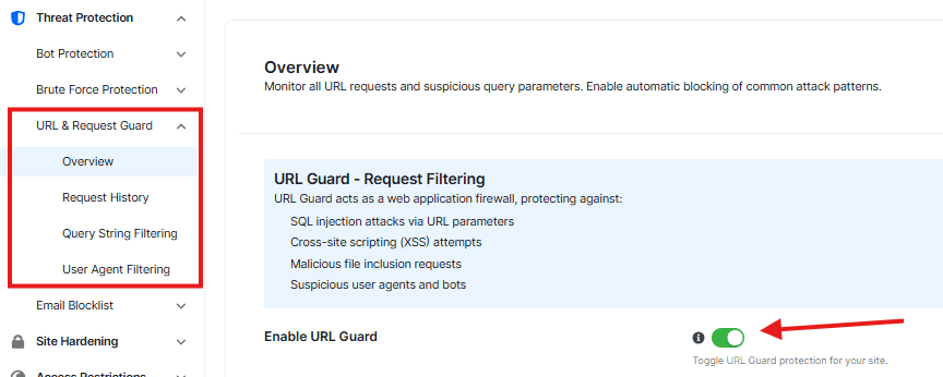 ultimate security url guard