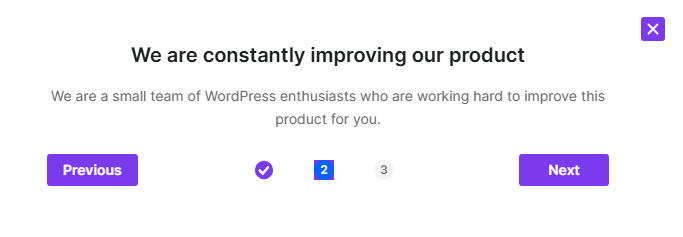 improvement popup improvement popup