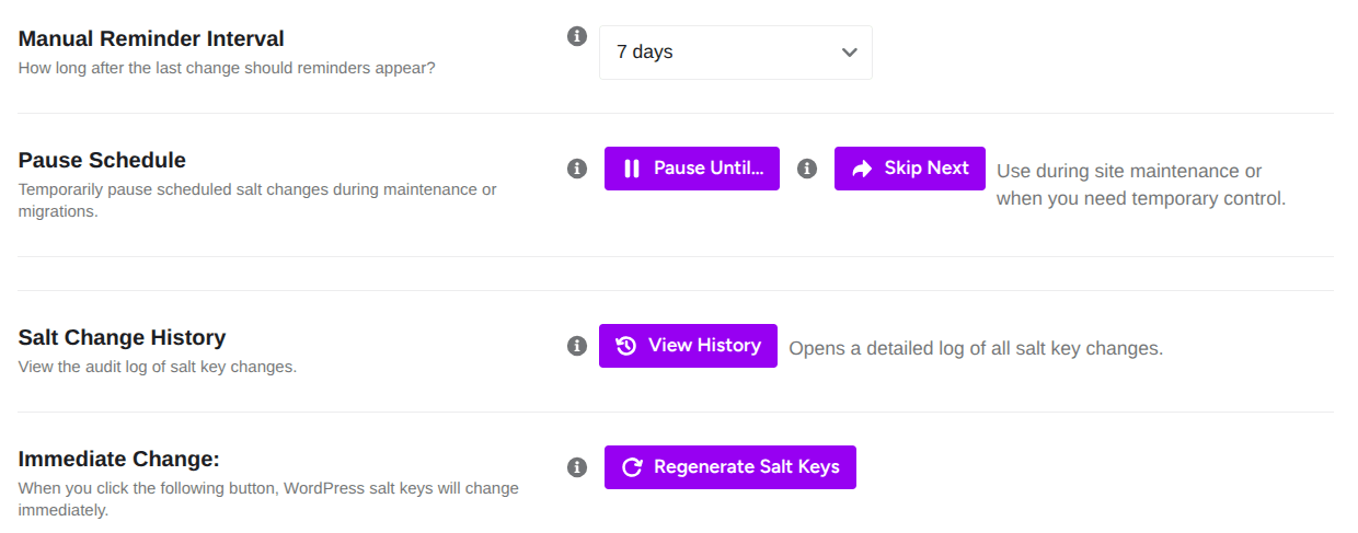 Manual Controls and History Log in ultimate security