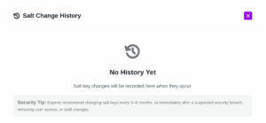 Salt Change History