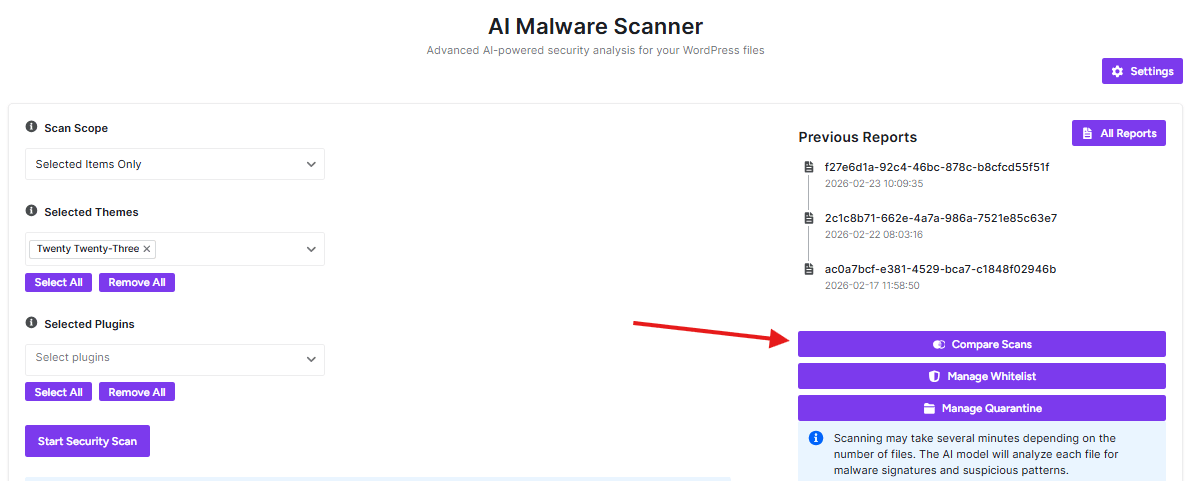 AI scanner compare plans