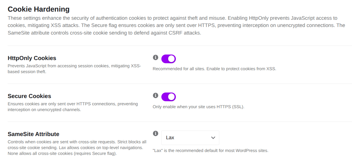 cookie hardening in session management in ultimate security