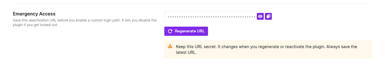 emergency access link