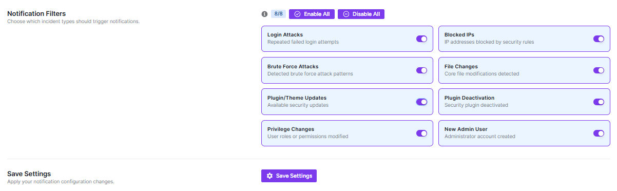 notification filters for alerts & notifications notification filters for alerts & notifications