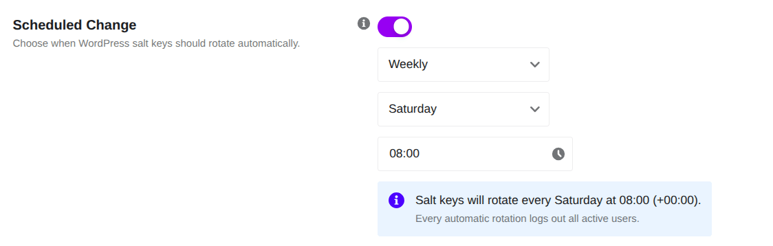 schedule change new ui