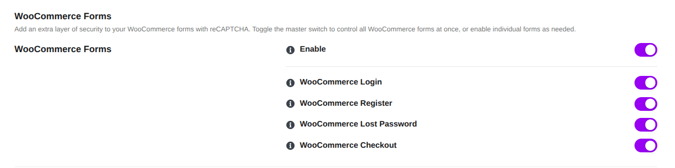 woocommerce form protection in ultimate security