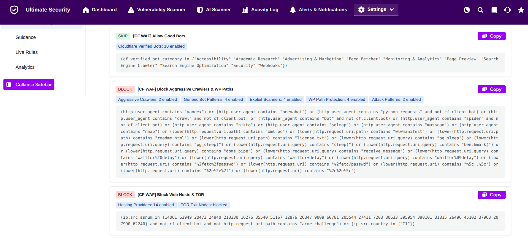 expressions of cloudflare in waf rules using ultiamte security expressions of cloudflare in waf rules using ultiamte security
