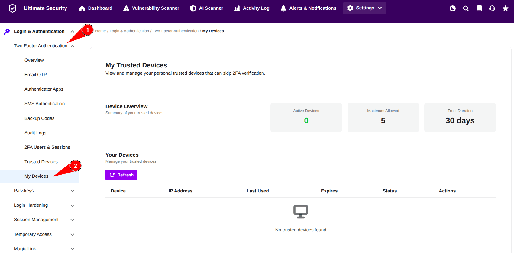 my device settings in two factor authentication my device settings in two factor authentication