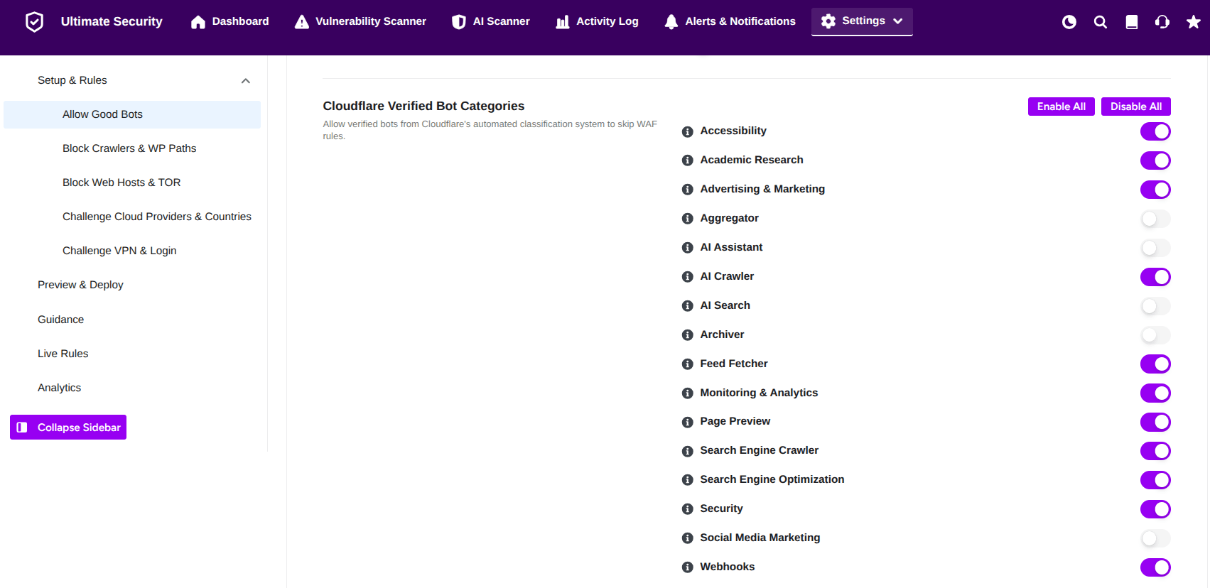 verified bots category in waf rules verified bots category in waf rules